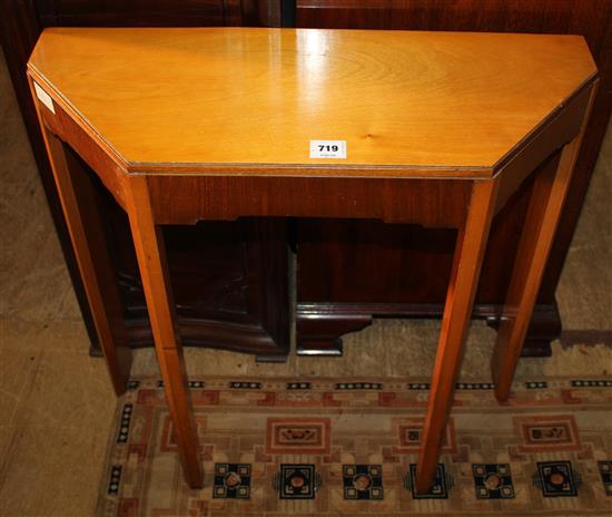 Four Sheraton revival mahogany and marquetry salon chairs